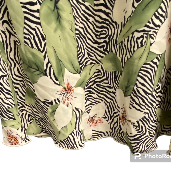 Primark floral/ zebra skirt, SZ 12 - Picture 2 of 6